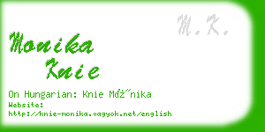 monika knie business card